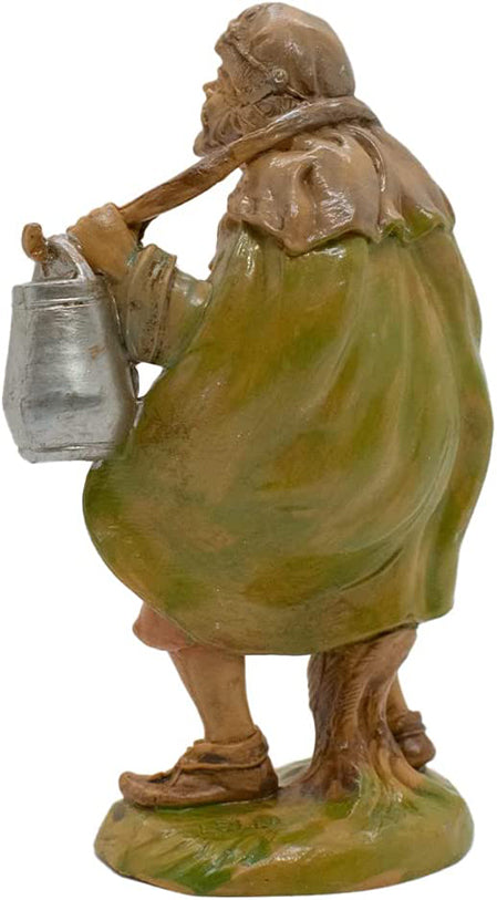 5" Water Carrier Villager | Christmas Nativity | Hand-Painted and Made in Italy