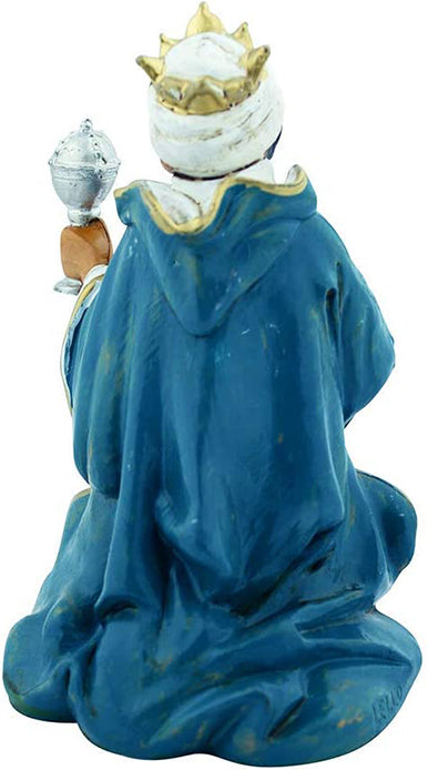 5" Wise Man - Balthazar | Three Kings | Christmas Nativity | Hand Painted and Made in Italy