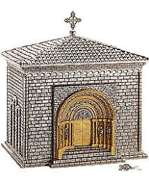 Freiburg Cathedral Tabernacle | 28" x 25-1/2" x 19-1/4" | Romanesque Ornamentation