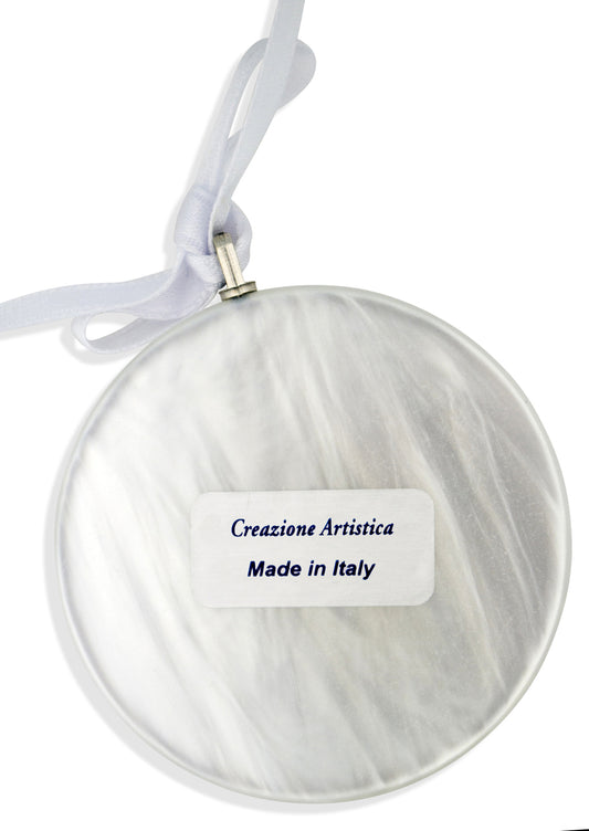 Silver-Plated Guardian Angel Crib Medal by Venerare