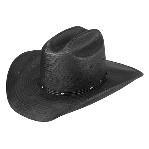 Stetson Men's Stallion Bullock Straw Shapeable Cowboy Hat
