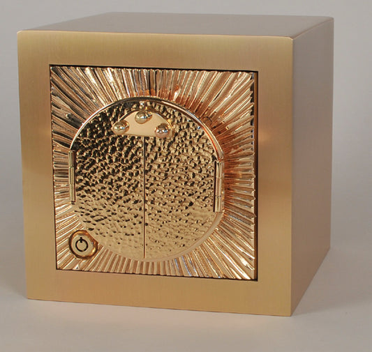 Chapel Exposition Tabernacle with Luna | Bronze | Bass Relief Sculpted