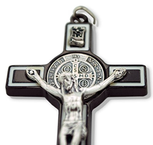 3" St. Benedict Crucifix (Carbon-White)
