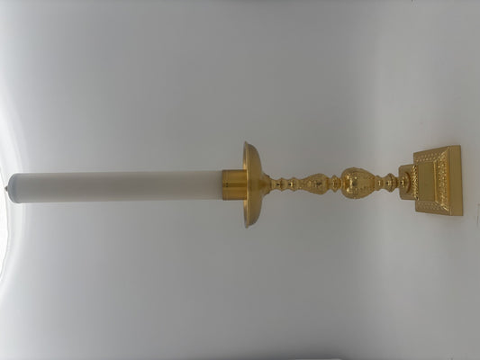 Altar Candlestick, Gold plated and Made in Italy