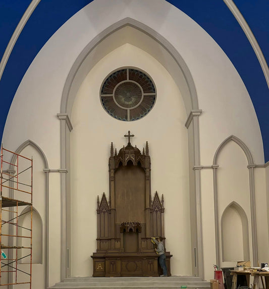Custom Back Altar Reredos - Tabernacle Altar to fit Santuary