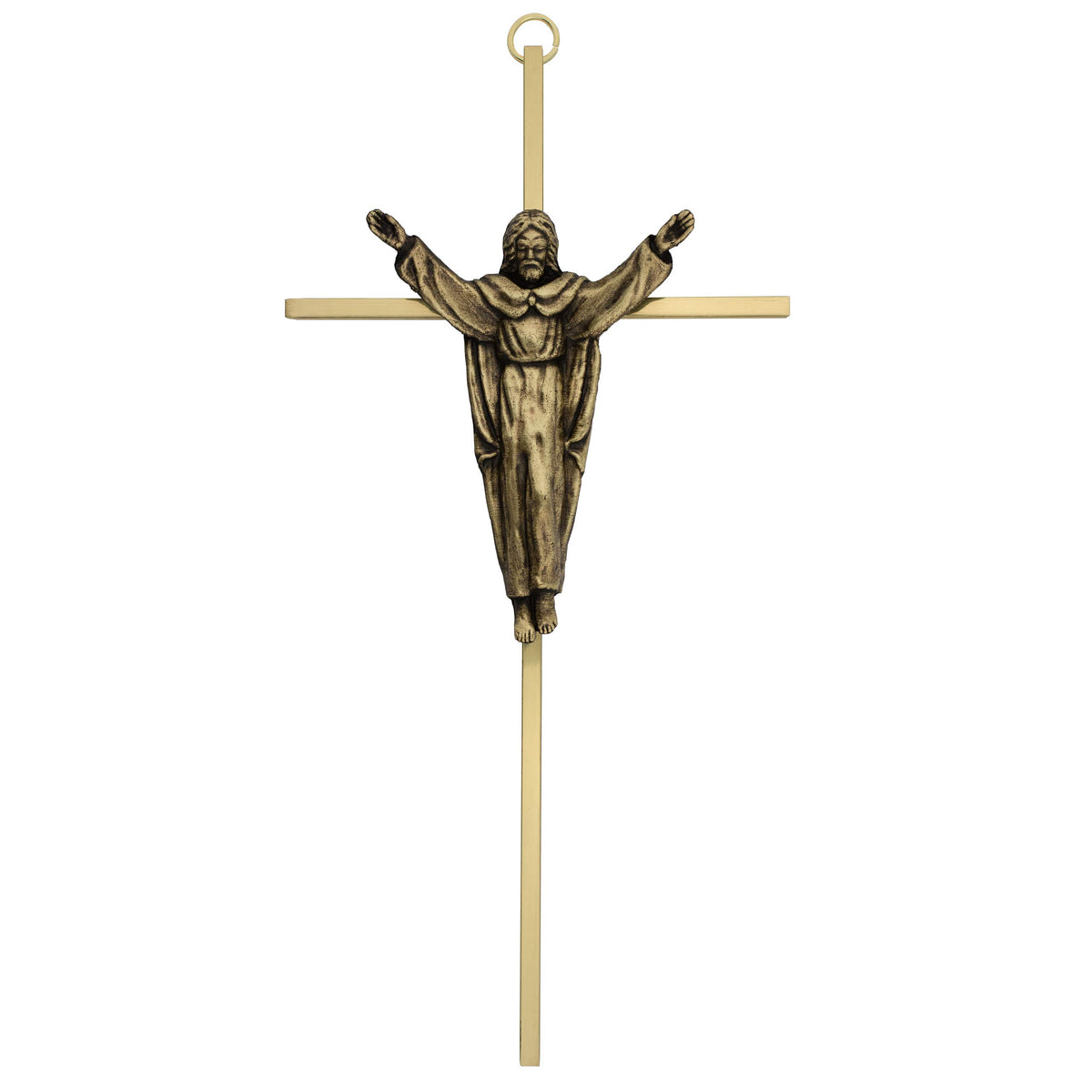10" Wall Cross | Great Gift for Baptism, First Communion, Confirmation, Weddings | Simple Christian Home Décor | Mad...