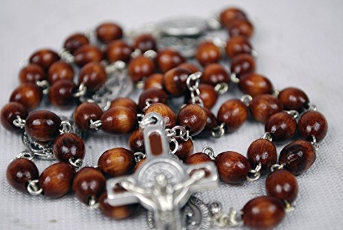 Catholic Saint Benedict Rosary (Walnut)