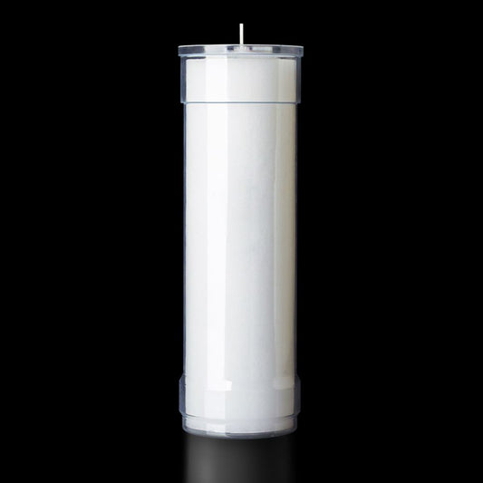 6 Day Clear Plastic Insert Candles, Sold by the Case 2 DOZEN