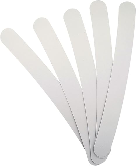 High-Quality Clergy Tab Collar Inserts – White, 8 1/2" x 1" Replacement Collars for FlexTab, Pack of 5, Made in Italy