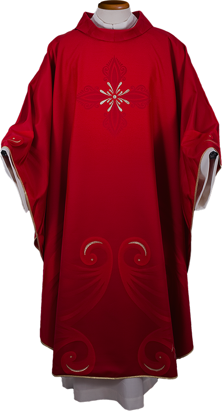 Elegant Chasuble in Lurex Silk Wool with Exclusive Design – Refined Liturgical Vestment for Catholic Ceremonies by Gamma