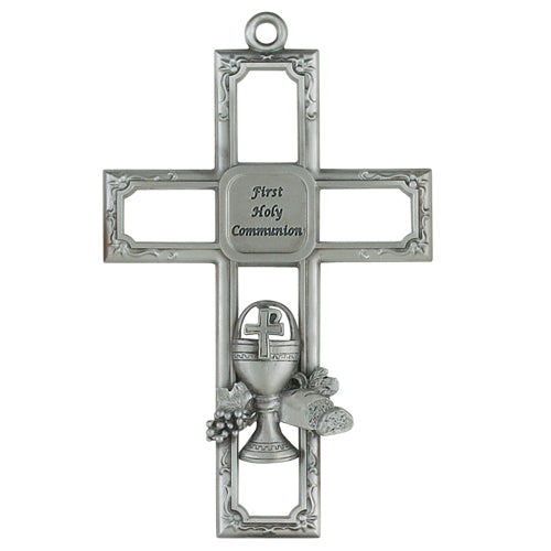 6" PEWT COMMUNION CROSS