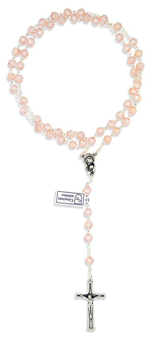 Crystal Rosary Beads for First Communion by Vatican Imports