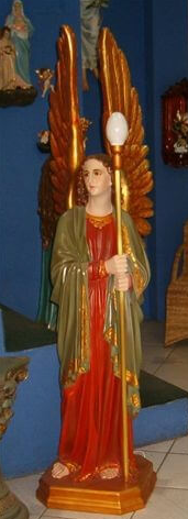 Heavenly Glow – 55″ Angelic Lamp Statue (Left or Right Facing)