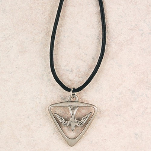 PEWTER HOLY SPIRIT MEDAL WITH