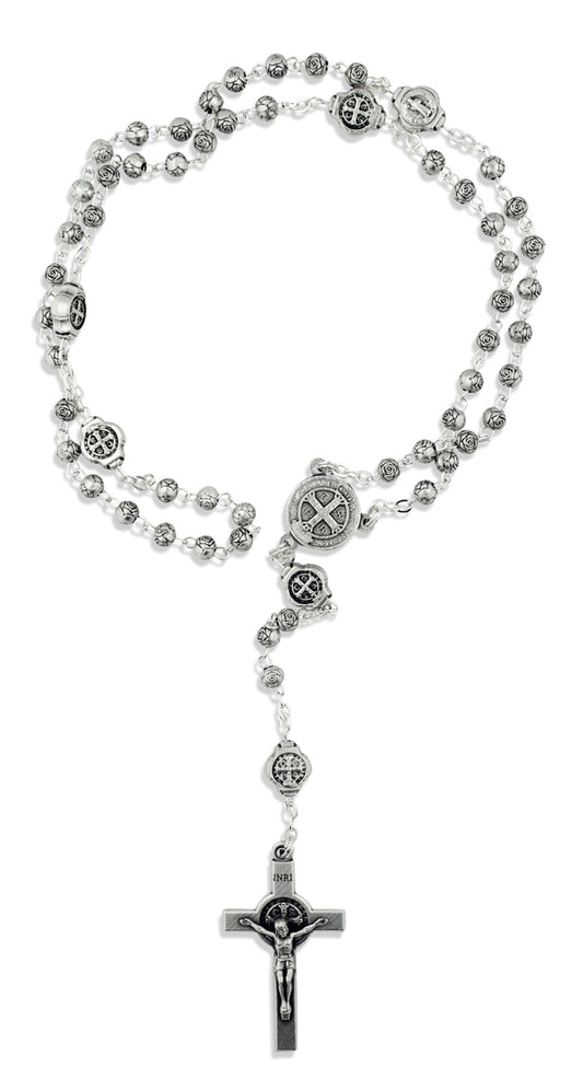 Deluxe Saint Benedict Rosary and Case Set