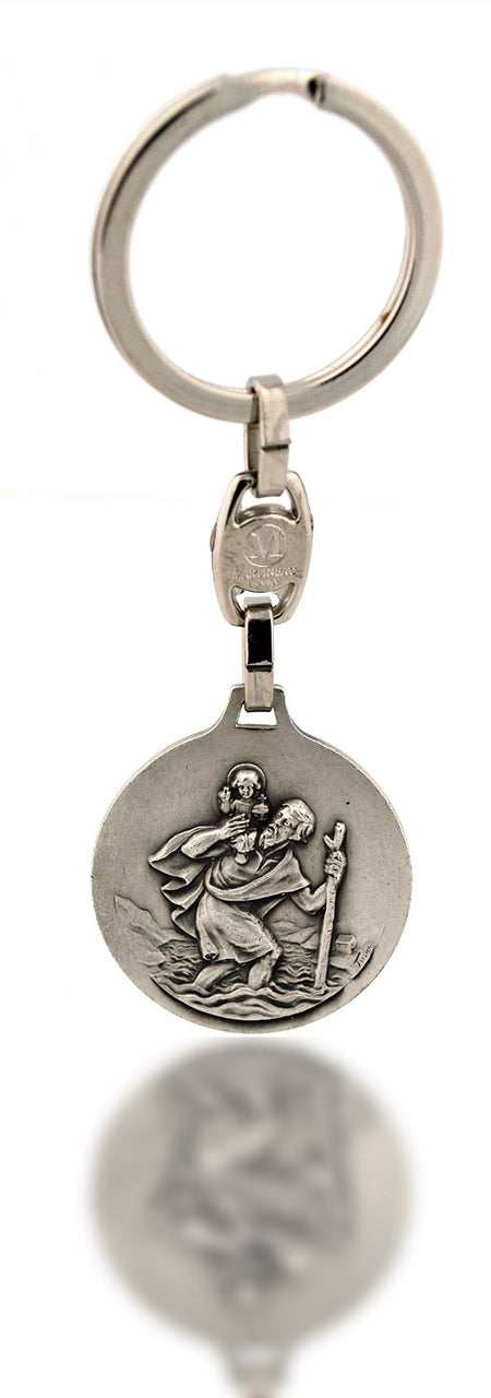 Saint Valentine / Saint Christopher Keychain