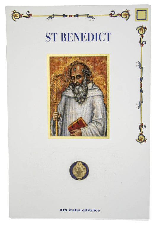 Saint Benedict Rosary and Book Gift Set