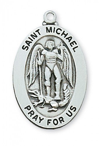 STERLING SILVER ST MICHAEL