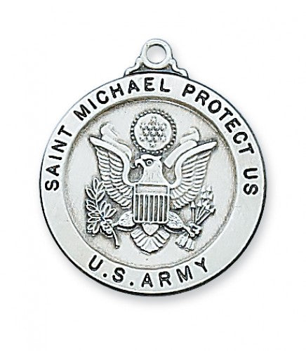 UNITED STATES ARMY SERVICE MEDAL WITH 24" CHAIN WITH GIFT BOX