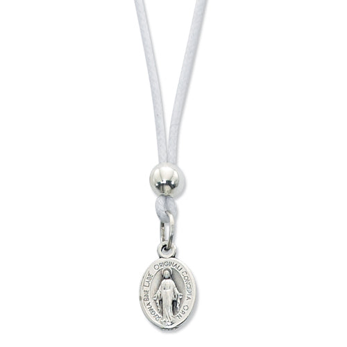 16" WHITE CORD W/ MIRACULOUS