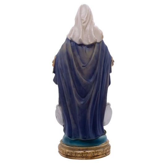 Our Lady of Grace with Miraculous Medals 8"