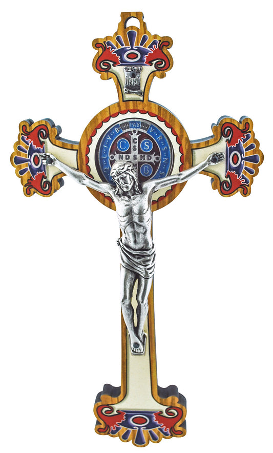 St. Benedict Crucifix with Saint Benedict Medal Wall Cross