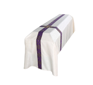 Purple/White Funeral Pall