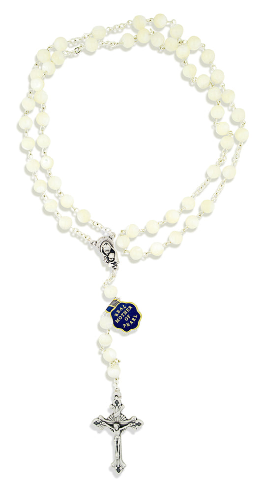 Beautiful Mother of Pearl Rosary by Vatican Imports