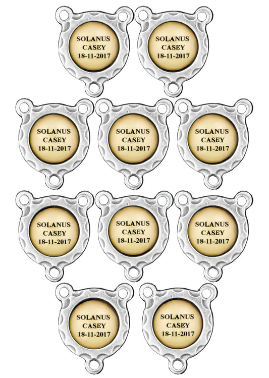 Blessed Solanus Casey Rosary Center - Pack of Ten!
