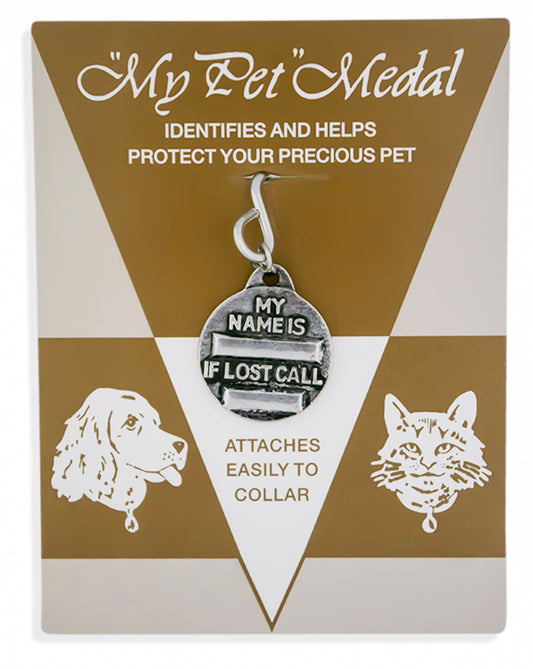 Saint Francis of Assisi Engravable Pet Identification Tag Medal