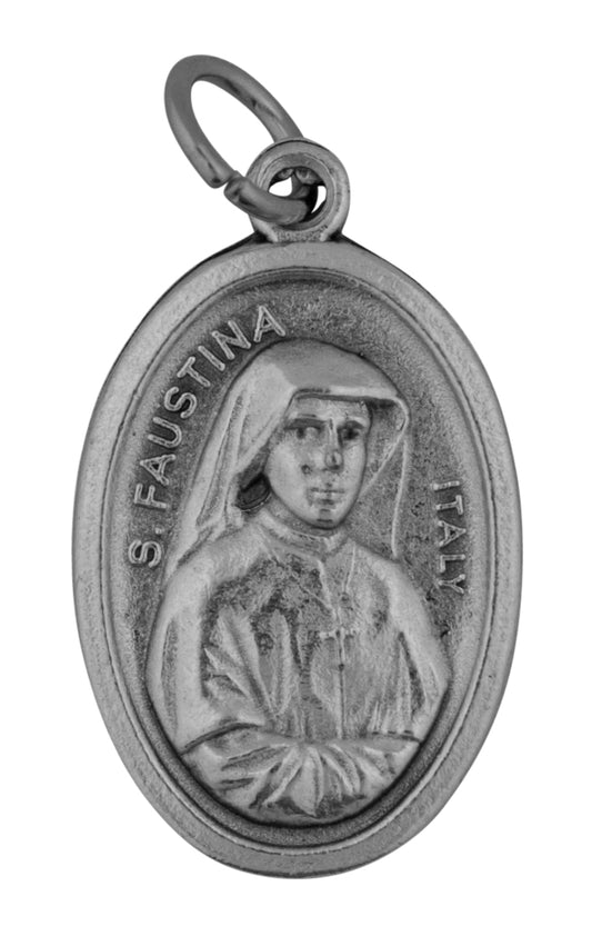 St. Faustina and Divine Mercy Jesus Medal
