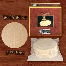 5 3/4" Diameter Whole Wheat Celebrant Altar Bread box of 25