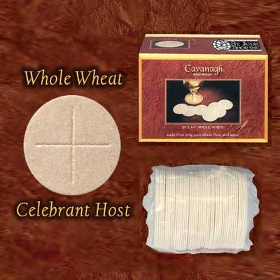 2 3/4" diameter Whole Wheat Celebrant Altar Bread box of 50