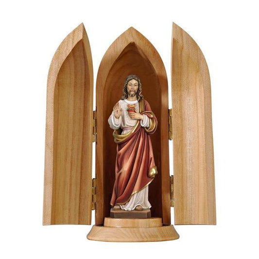 Sacred Heart of Jesus in Niche - Made in Italy - 3 Inches