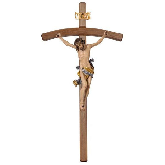 Corpus Leonardo Cross Bent Dark Stained - Made in Italy - 6 Inches