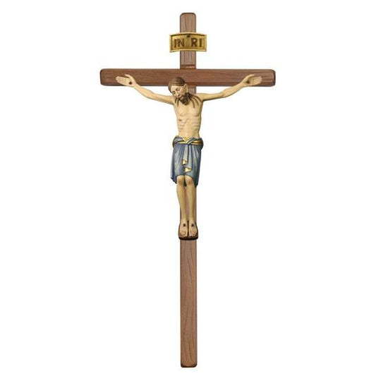 Corpus S. Damiano Cross Straight Stained - Made in Italy - 6 Inches