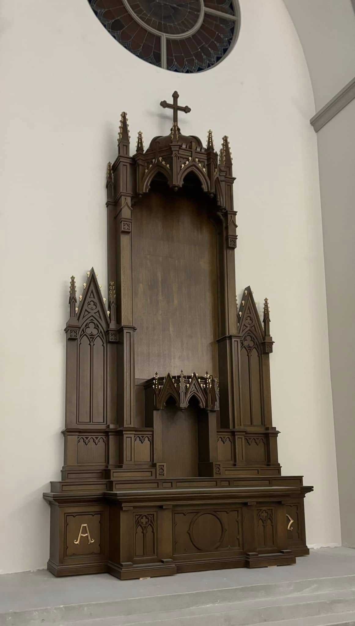 Custom Back Altar Reredos - Tabernacle Altar to fit Santuary