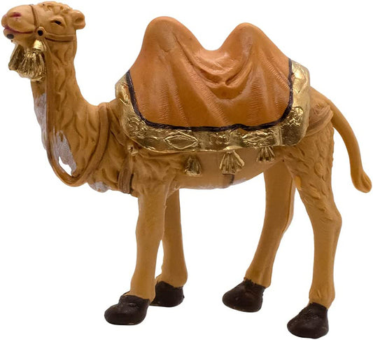 5" Standing Camel with Red Saddle Blanket | Perfect for Nativity Collection