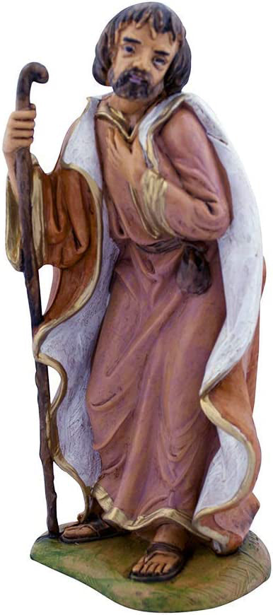 5" VILLAGE GIFT IMPORTERS | Joseph Nativity Figurine | Christmas Nativity | Hand-Painted and Made in Italy