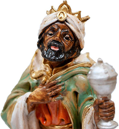 5" Venerare King Balthazar Wise Man Nativity | Three Kings | Christmas Nativity | Hand Made in Italy