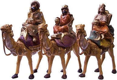 Three Wise Men Bundle | Three Kings with Camels | Christmas Nativity | Hand-Painted and Made in Italy