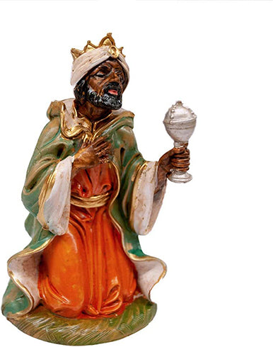 5" Venerare King Balthazar Wise Man Nativity | Three Kings | Christmas Nativity | Hand Made in Italy