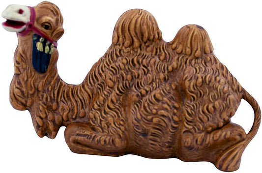 5" Kneeling Camel with Bridle | Perfect for Nativity Collection | Hand-Painted and Made in Italy