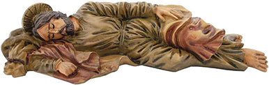 Statue of Sleeping St. Joseph | Christmas Nativity | Hand-Painted and Made in Italy
