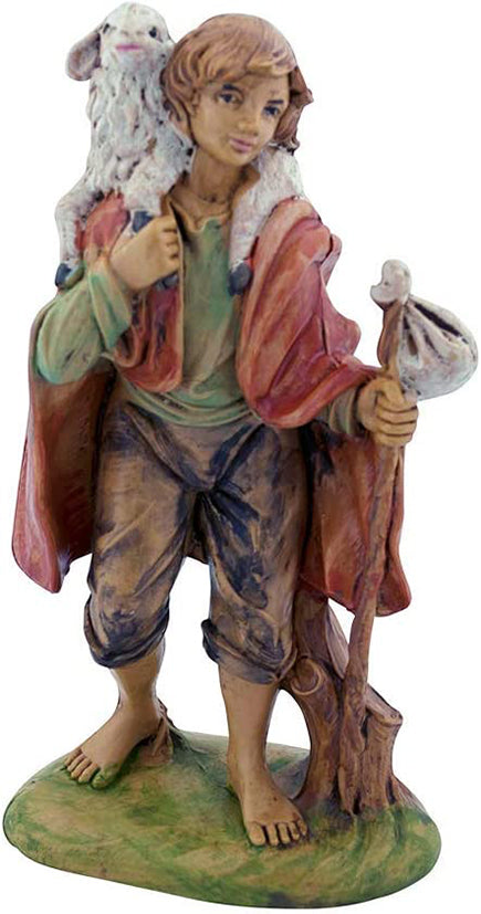 5" Shepard Boy Nativity Figurine | Christmas Nativity | Hand-Painted and Made in Italy
