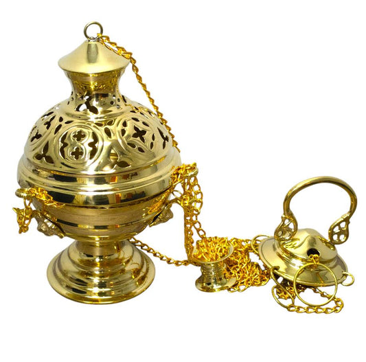 Cathedral Censer Thurible and Boat for Incense for your home or church