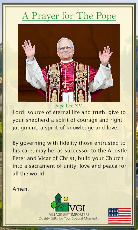 Prayer for Pope Leo the 14th Holy Card