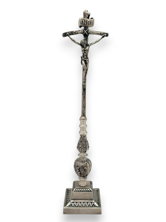 Altar Papal Crucifix Availabl ein Gold or Silver plate finish Made in Italy