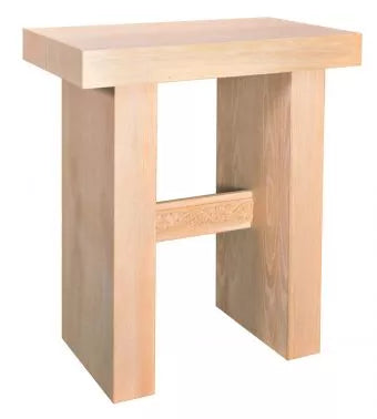 The Natural Rest Unfinished Altar of Repose with Elegant Plain Trim