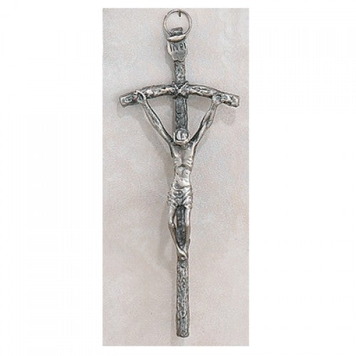 5" ALL METAL PAPAL CRUCIFIX